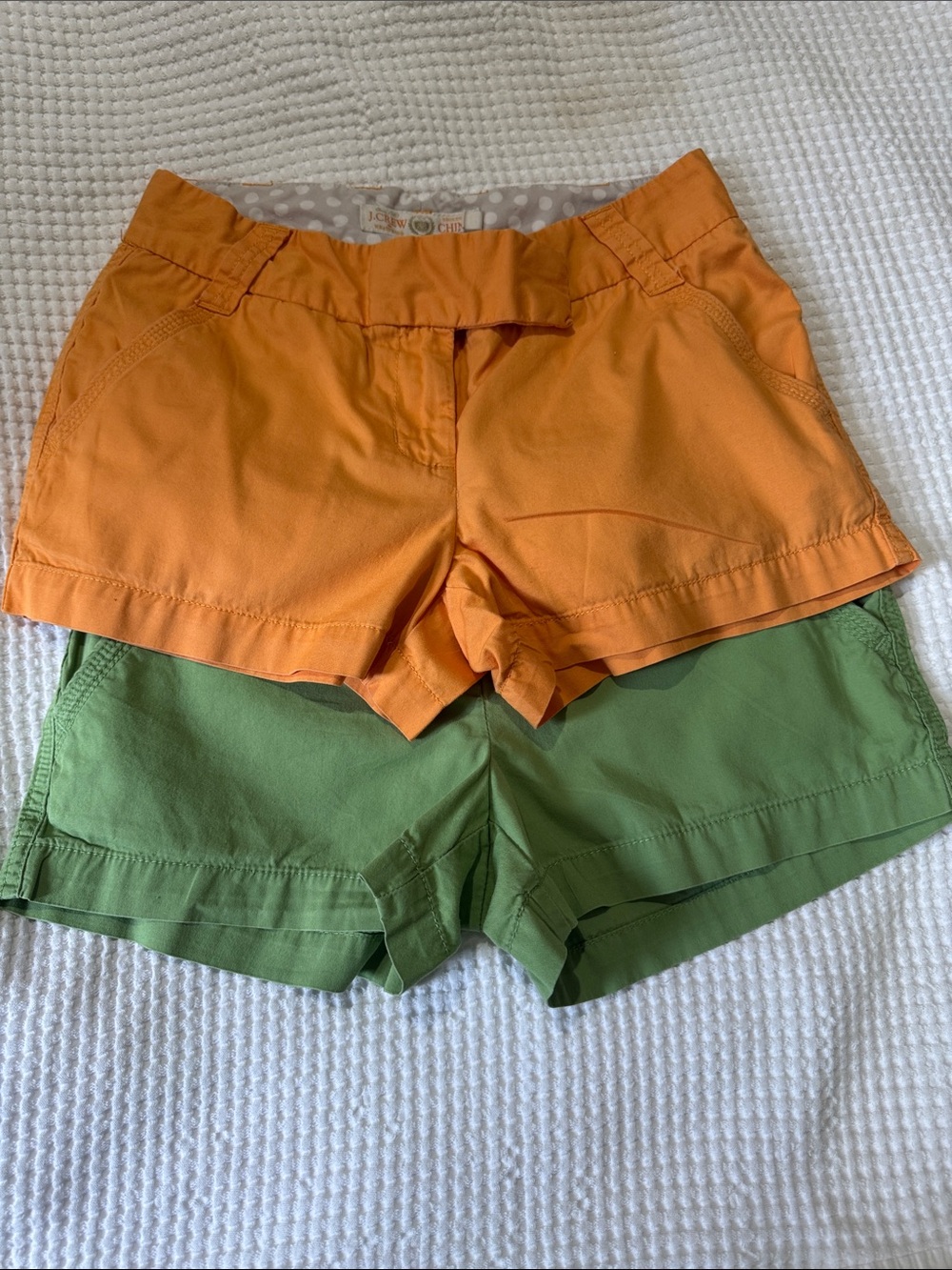 Set of 2 J CREW Chino cotton shorts 3” Inseam
